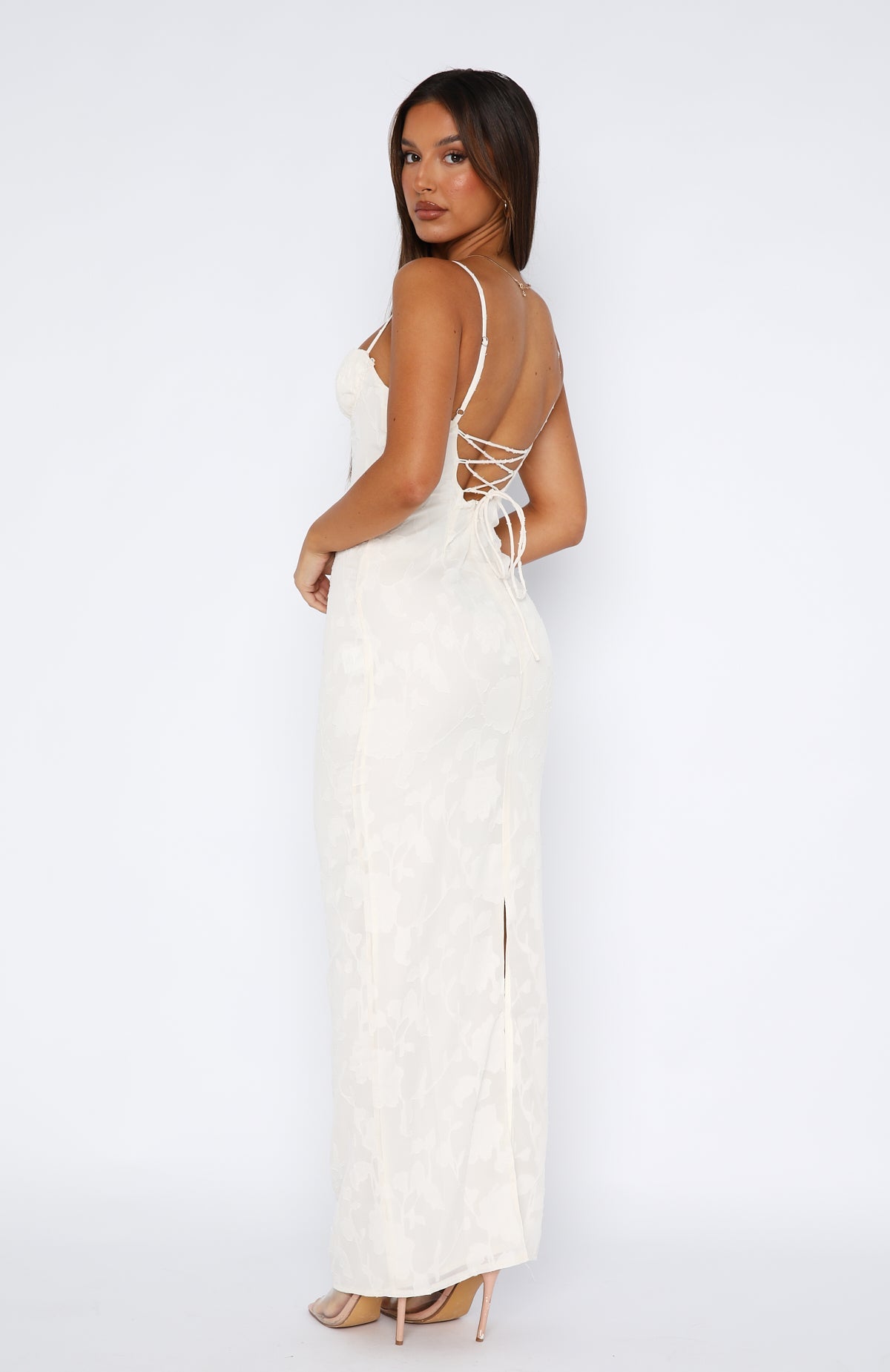 Robe longue Poppy Dream Crème