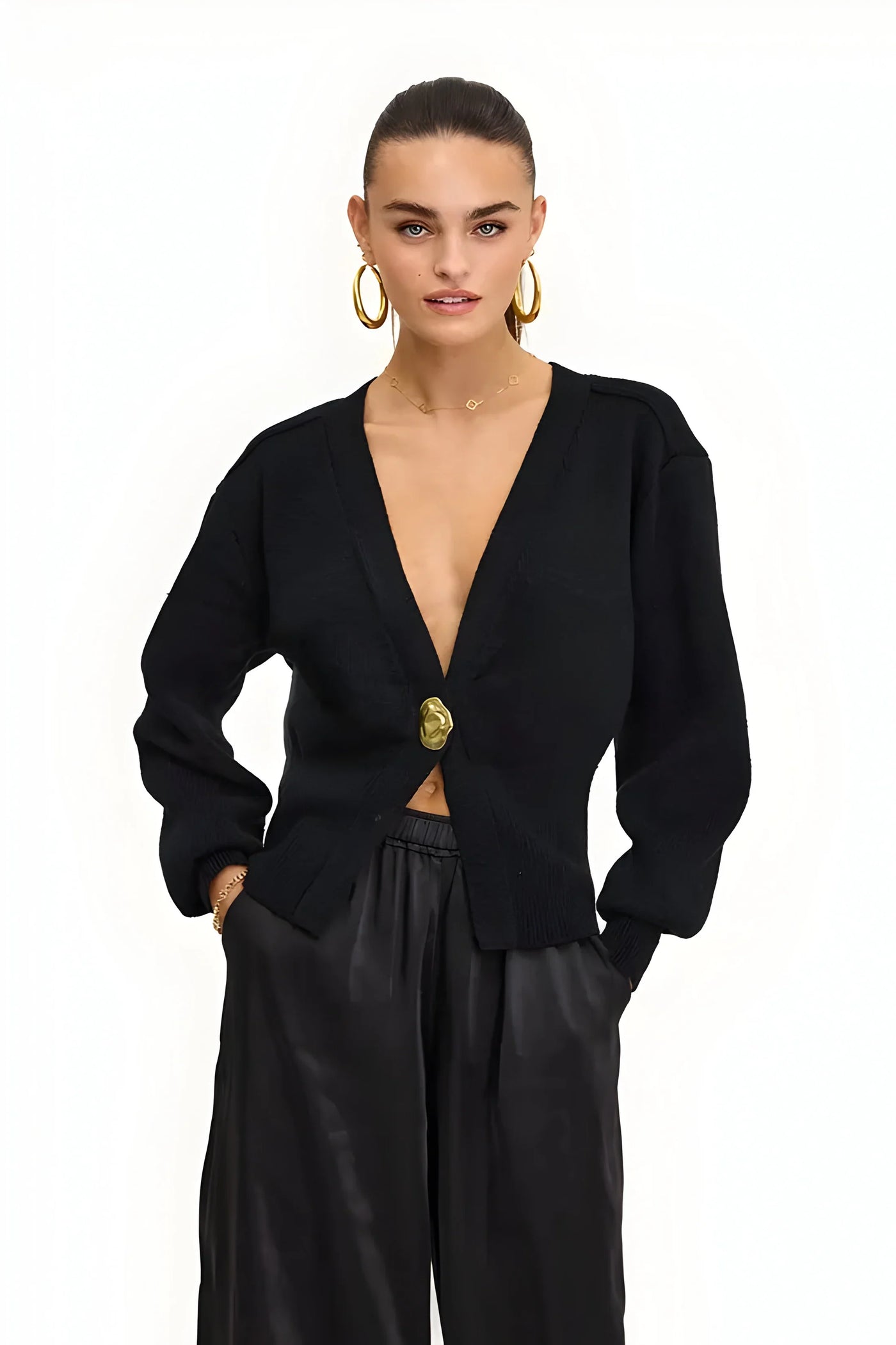 Cardigan en maille de luxe Florence