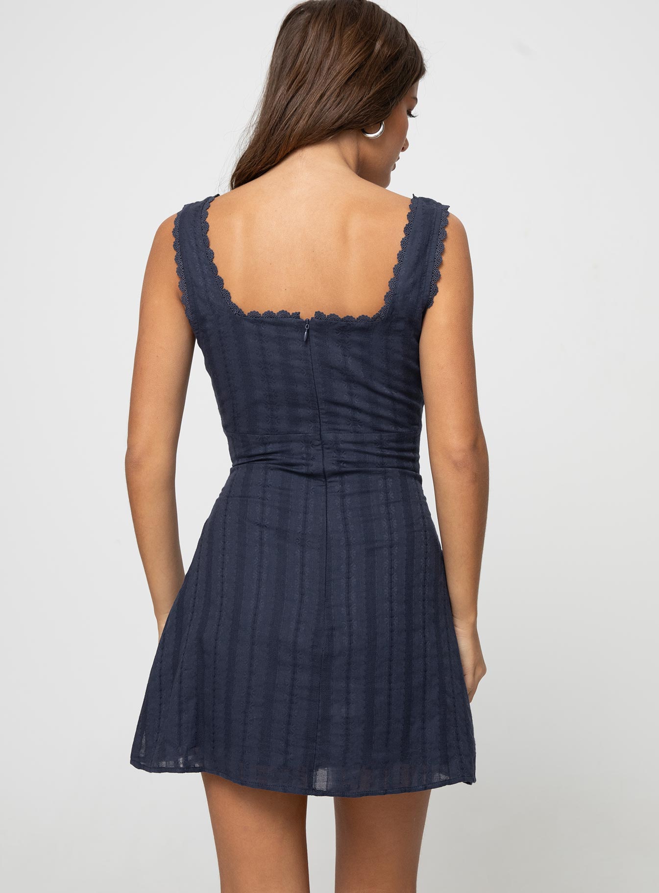 Mini-robe Dasha Bleu marine