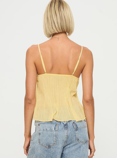 Zami Top plissé citron