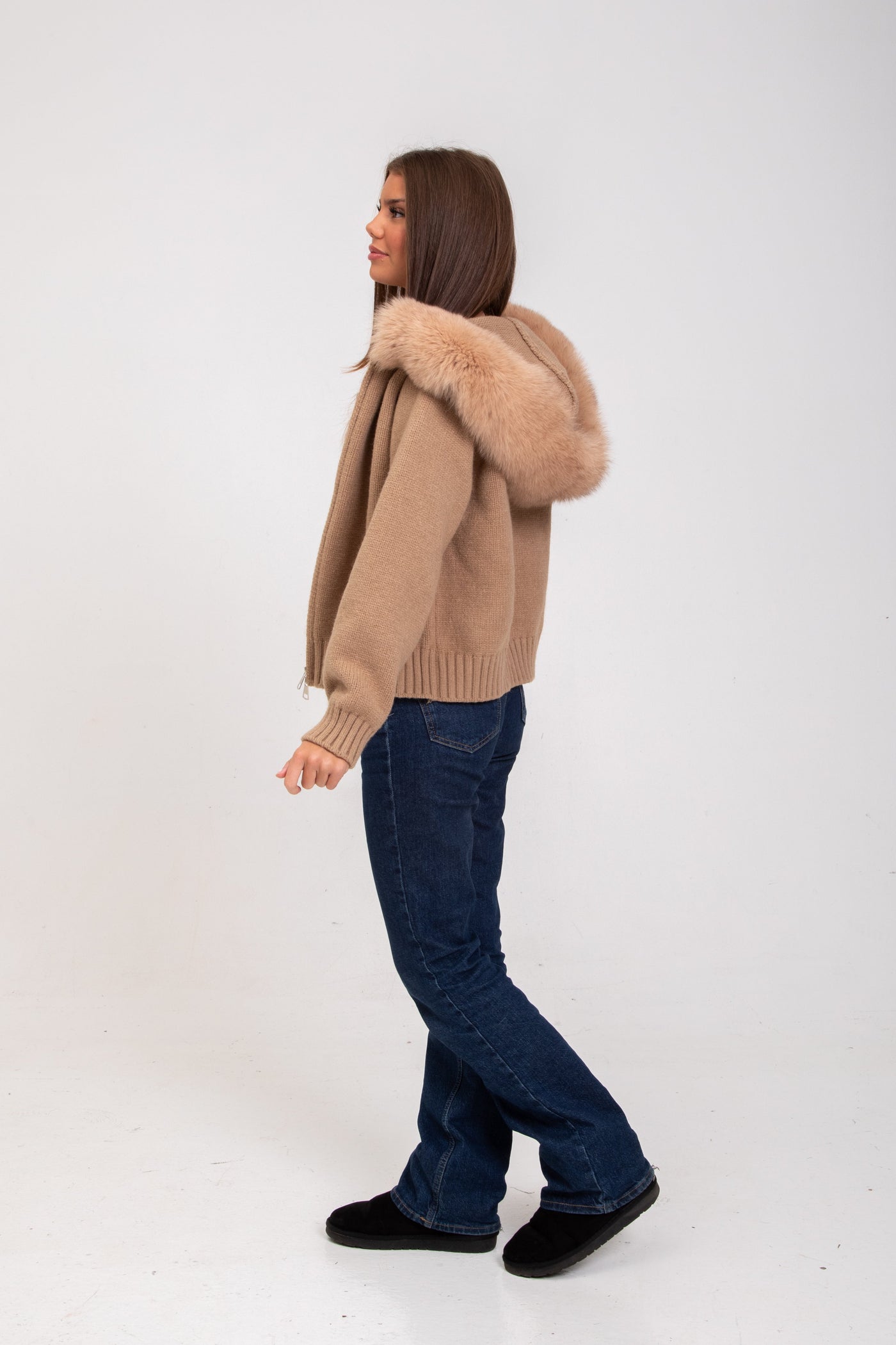 Joanna | Cardigan en fourrure élégant