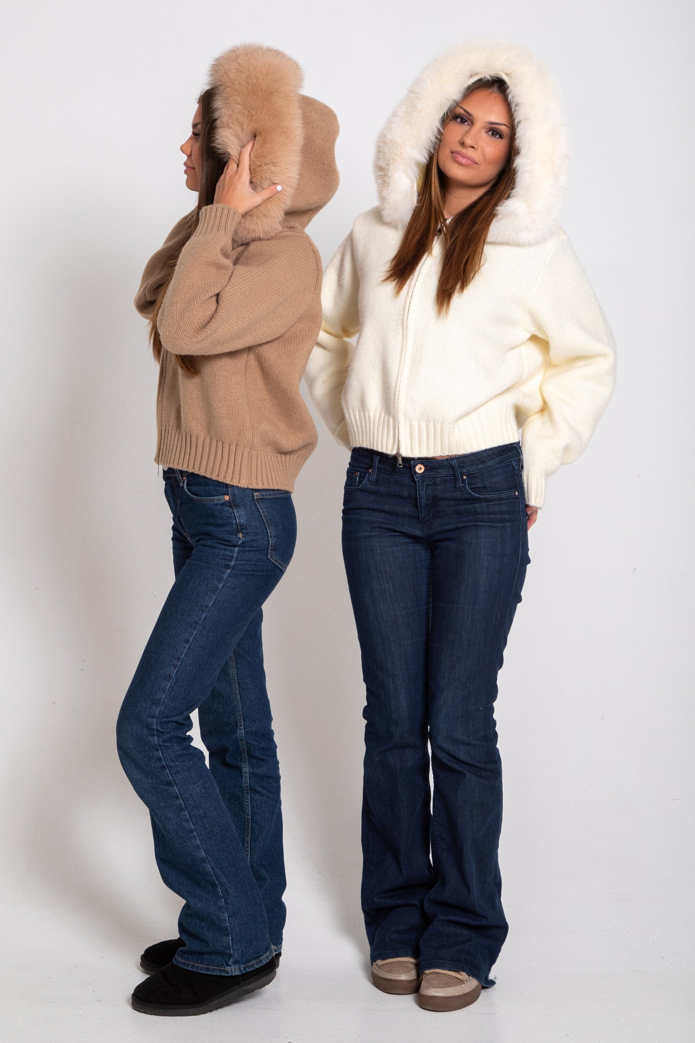 Joanna | Cardigan en fourrure élégant