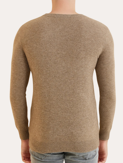Pull signature en cachemire - Sable Khaki