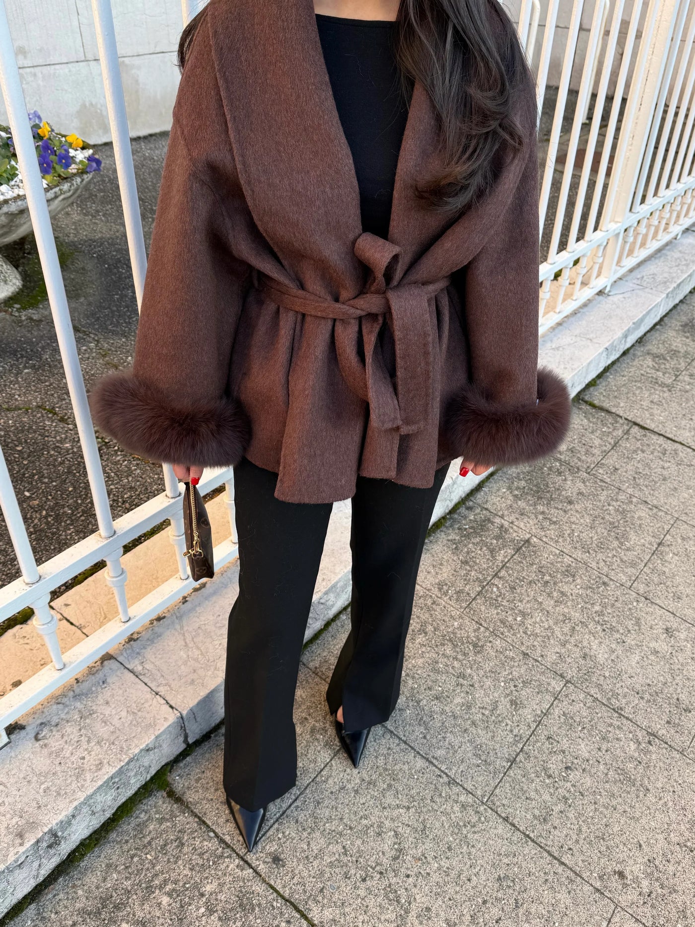 Manteau de fourrure de luxe Lana