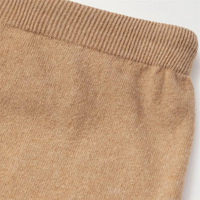 Pantalon en cachemire raffiné – Sable Kaki
