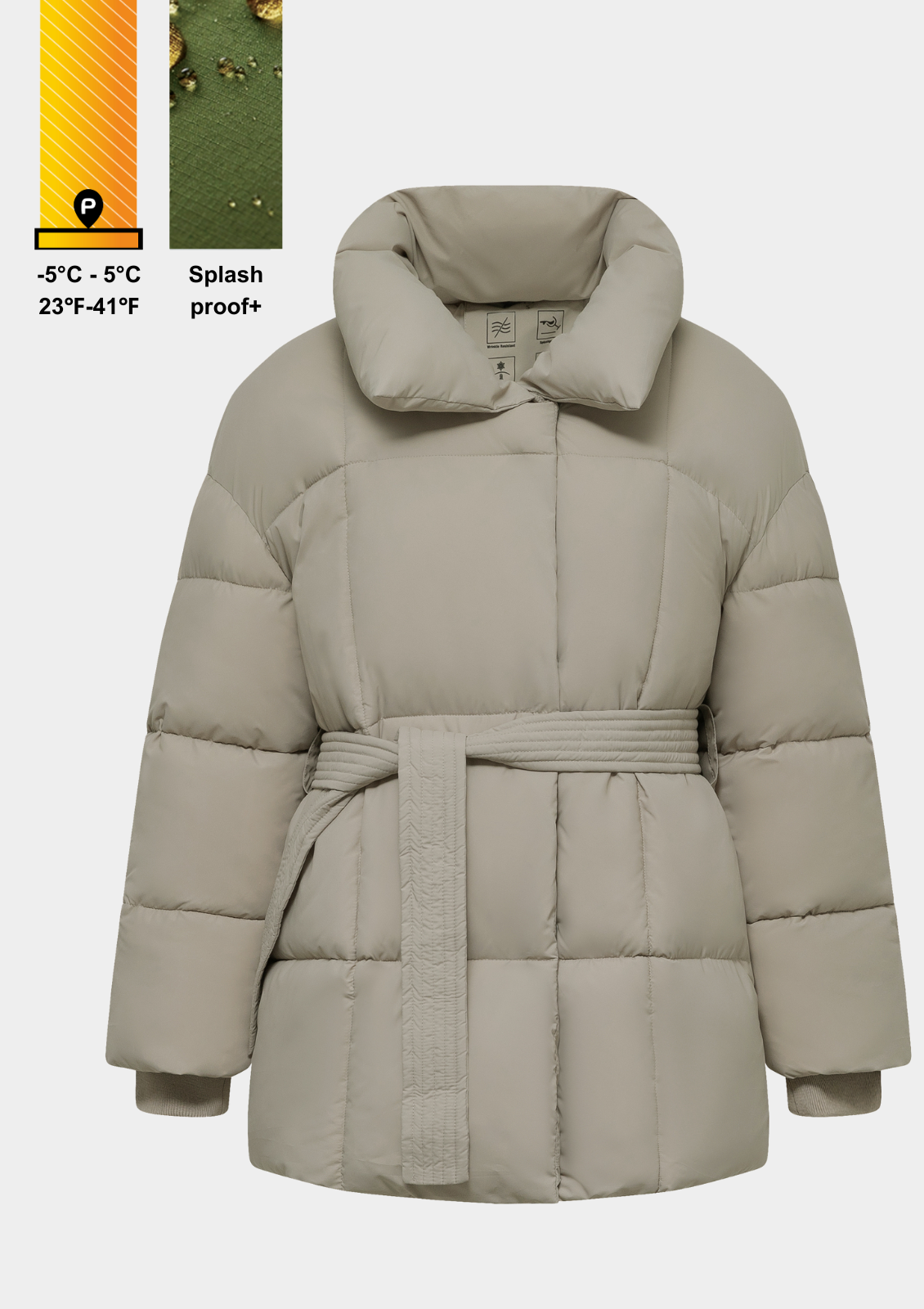 Veste bouffante ceinturée Lisa